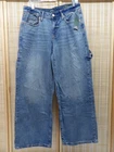 NWT Women's Wild Fable Size 10 Low-Rise Baggy Carpenter Blue Denim Jeans