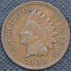 1905  XF  Indian Head Cent