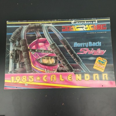 Vintage Superstars of Drag Racing Calendar Shirley Muldowney Cover 1985 NHRA