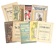 Lot of 10 Mixed Vintage Sheet Music From Early 1900's Large Format