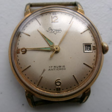 STOWA - MANUAL WATCH - 17 JEWELS WRISTWATCH - GOLD PLATE - made in GERMANY