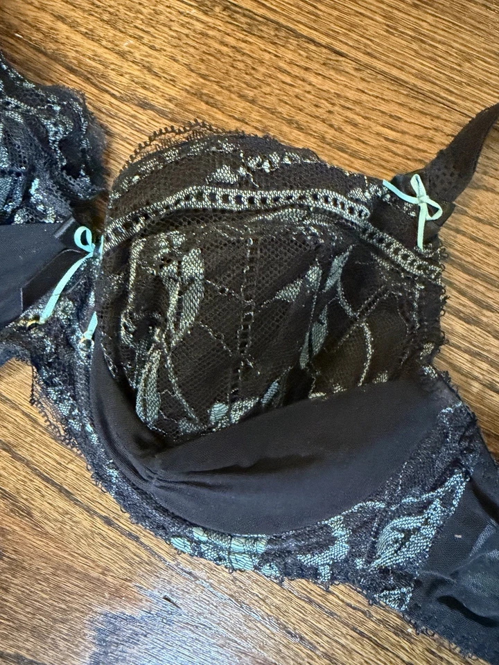 Bonito sujetador fauve negro y turquesa 32E Foto 2 de 4