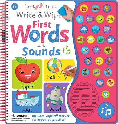 Write and Wipe First Words with Sound (US) - OUROZO - Very Good - See condit...