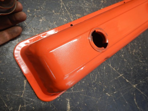pr 69 70 SB CHEVY TIN VALVE COVERS 307 350 400 CHEVELLE CAMARO NOVE SS 300HP L48 - Picture 6 of 11