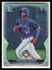 2023 Bowman Chrome Prospects Lunar Glow Refractors #BCP110 Yhoangel Aponte