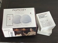 Momcozy Mobile Flow S12 Double Wearable Breast Pump, 9-Levels, White USED