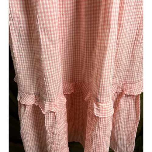 Abito midi Madewell rosa Gingham M - Foto 9 di 13