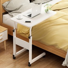 Over Bed Dining Tray Table Sofa Side Table Overbed Height Adjustale Laptop Stand