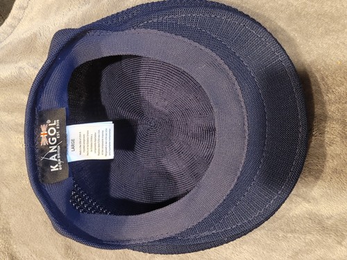 Used Kangol with Embroidery T Barry Knicker Blue Golf Hat Gatsby Cap Large - Picture 5 of 8