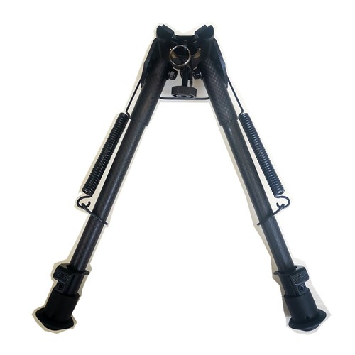 6" 9"13" Carbon Fiber Foldable Adjustable Spring Return Hunting Rifle Bipod - Picture 3 of 17