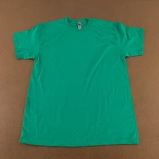 Gildan Ultra Cotton Men's Size Large Green Short Sleeve Crew Neck T-Shirt New