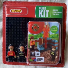 Build Kit Blokko Fire Department 25 Pieces Ages 6+ Compatible w/ Other Brands
