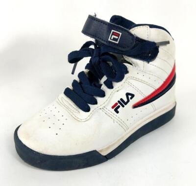 Fila Basketball Shoes Youth 12 White High-Top Only one has Laces