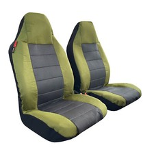 Waterproof Green Canvas Jacquard High Back Seat Covers For Gmc Savana 2500