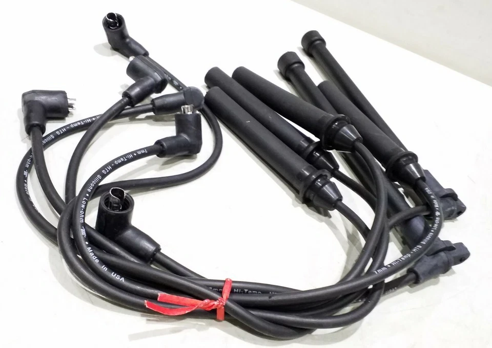 Juego de cables de encendido 9655 Prospark Premium 7 mm negro hecho en EE. UU. 9655 Foto 2 de 4