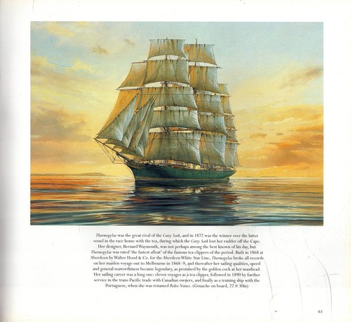 FEIER DER SEGEL HBDJ MARINE KUNST VON ROY CROSS RSMA PAKETE SCHNEIDER BARQUES - Bild 4 von 6