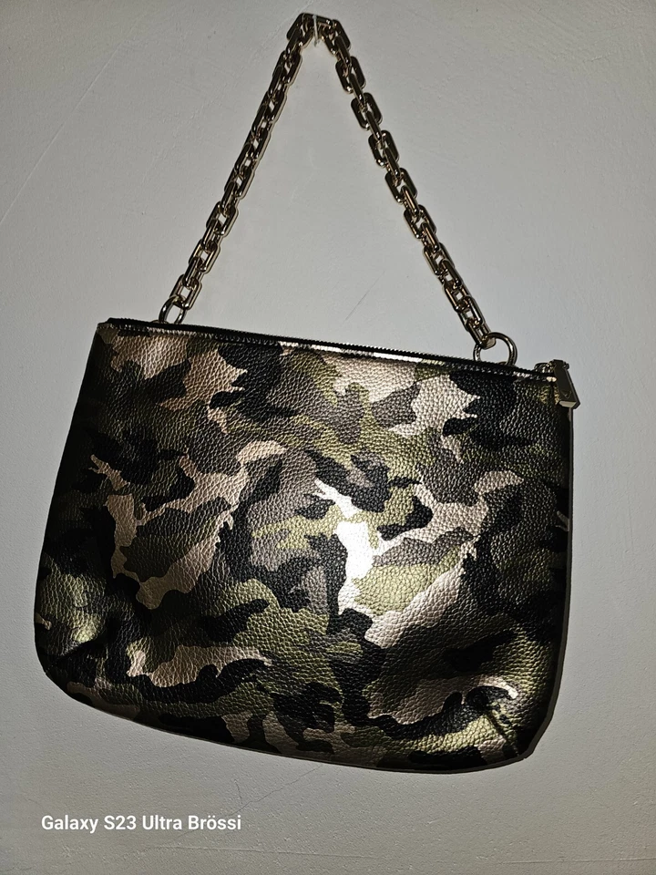 Guess Tasche Bag Handtasche Tarnleder Design-Military Green Schulter-Tasche Neu - Bild 4 von 4