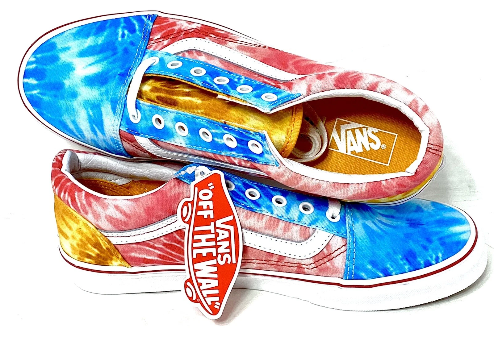 VANS TIE DYE BLOCK Oldol Skoolers Sneaker Bambin Grandi T