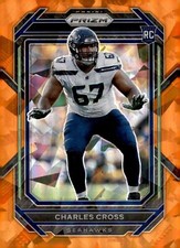 2022 Panini Prizm - Orange Ice Prizm #368 Charles Cross (RC)