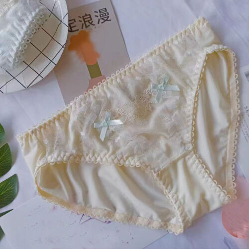 Japanese Mori Girls Bow Panties Briefs Lolita Underwear Students Cute Underpants - Afbeelding 1 van 8