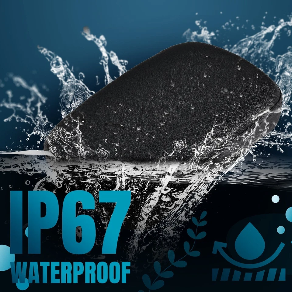 Almohadilla de asiento de pasajero trasera con 6 ventosas para Harley Bobber Universal SU Foto 3 de 4