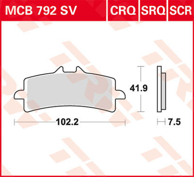 Plaquettes de frein TRW Lucas MCB792SV avant pour sécuriser vos sorties sur route et circuit - 2