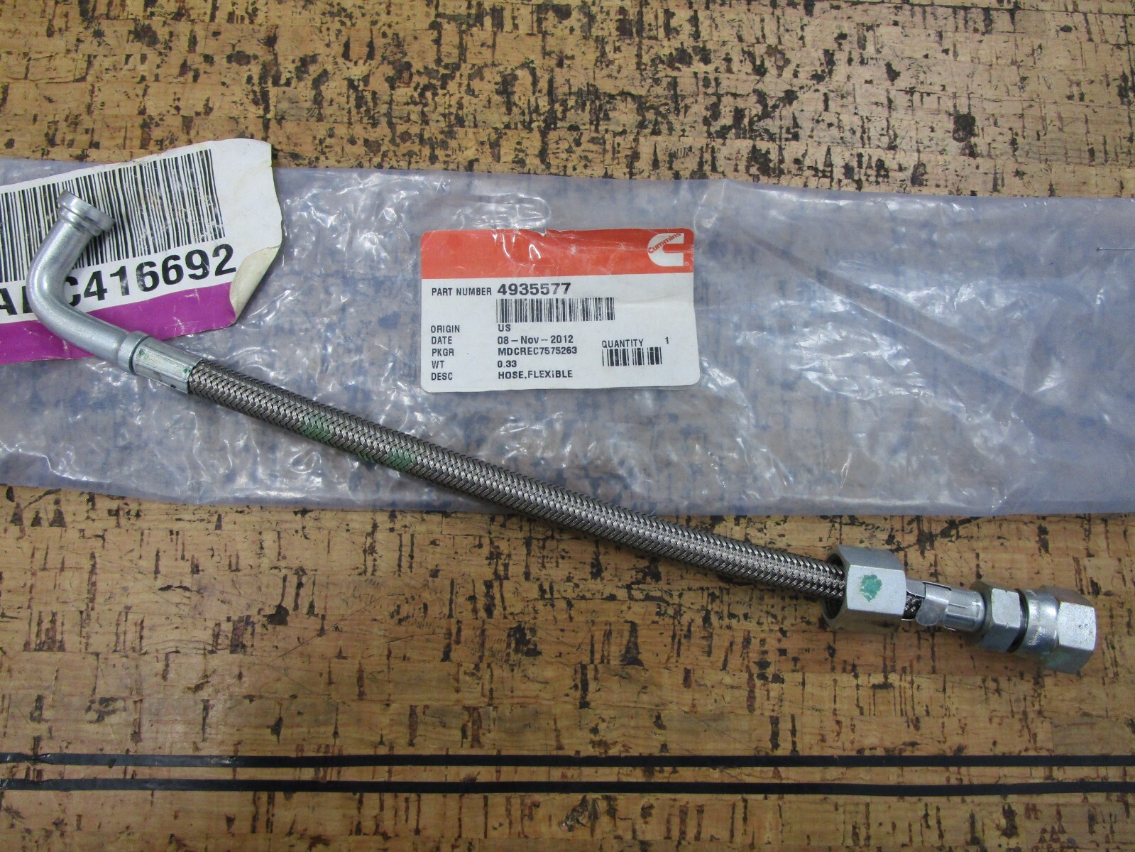 Cummins Dodge RAM 6.7 6.7l Turbo Oil Feed Line 4935577 for sale 
