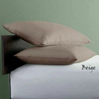 500TC 100%Cotton Oversize Pillow Case Queen Extra Large.[22"x32"] Beige Solid