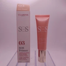 Clarins SOS Face Primer 03 CORAL Visibly Minimizes Dark Spots 1oz