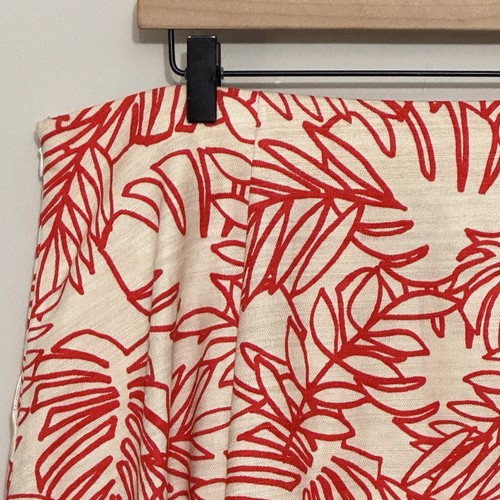 Lane Bryant Womens Skirt Plus 18 Orange Bold Tropical A Line Classic Casual Fun - Picture 6 of 13