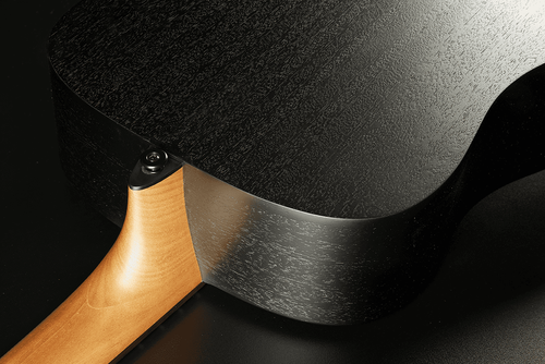 BLACK & BROWN LAG TRAMONTANE T70A-B&B AUDITORIUM FOLK GUITAR + ACCESSORIES - Picture 7 of 9