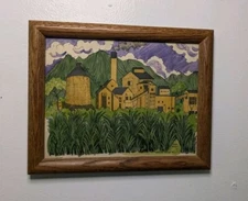 ORIGINAL Waialua Sugar Mill by Ilona Hemperly 1971 Hand-Colored Etching