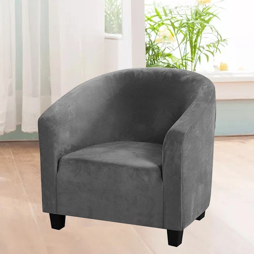 Club Chair Cover Stretch Armchair Slipcover Bar Living Room Tub Protector Cover - Picture 35 of 71