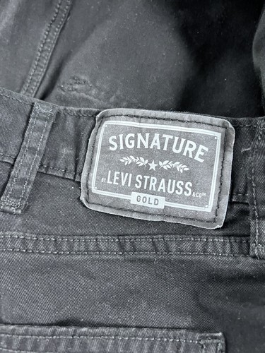 Levi’s Jeans Mens 40 Black Jean Denim Cotton Straight Leg Pants Relaxed 40 X 30 - Picture 5 of 15