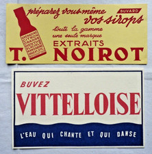 LOT DE 2 BUVARDS - VITTELLOISE - NOIROT - EAU, SIROP - BOISSONS -