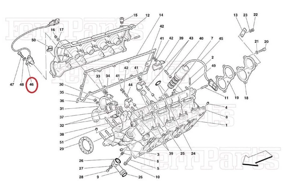 Ferrari 360, F430, ENZO, Sensore Di Fase, Cavo Del Motore, P/N 177673 - Imagem 2 de 2