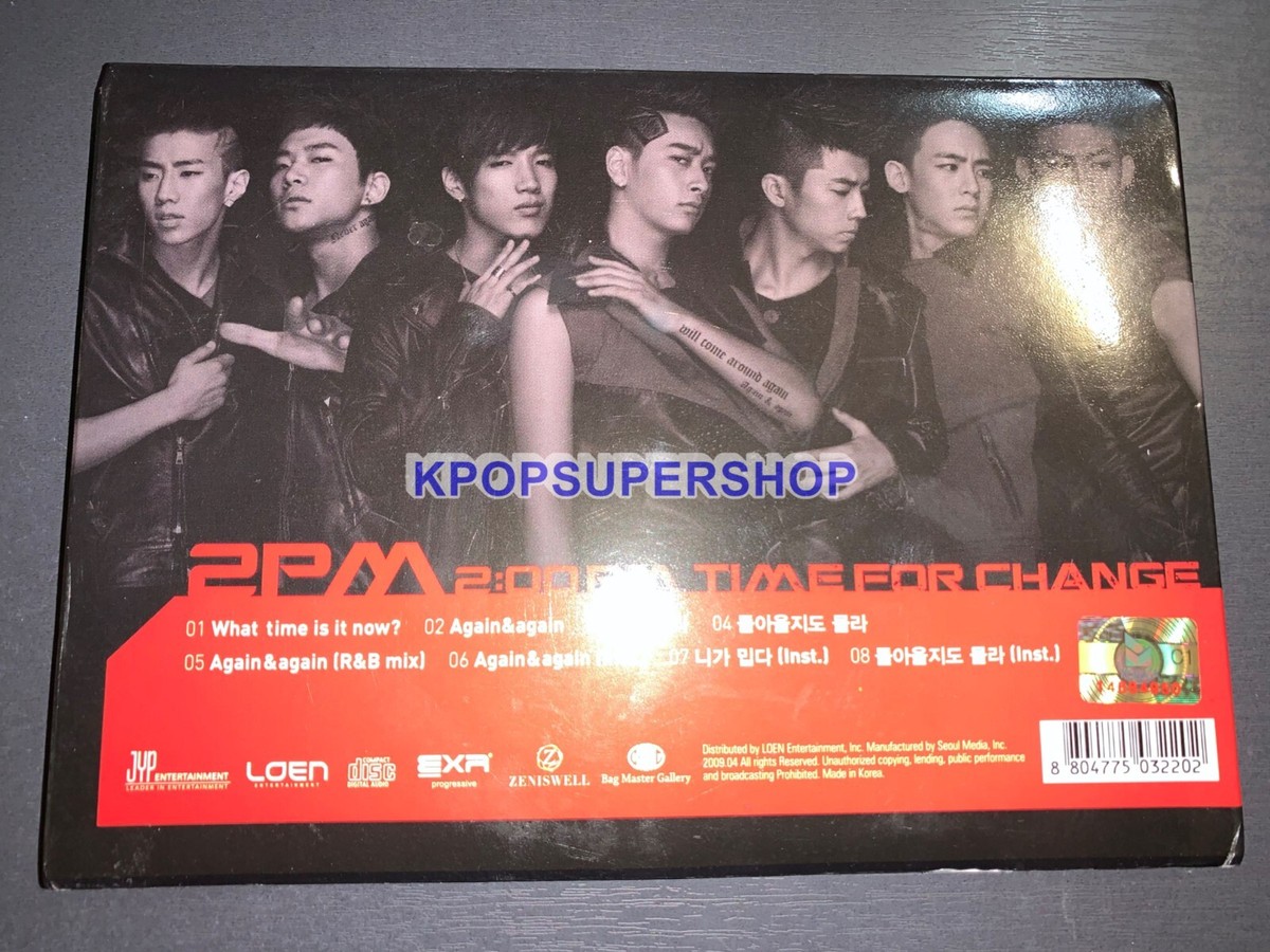 2PM 2nd Single Album Time for Change CD Photobook Great Rare OOP