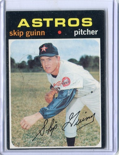1971 Topps Baseball # 741 Skip Guinn, Astros - sehr guter Zustand ++