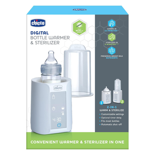 Chicco Digital Bottle Warmer & Sterilizer for Baby Bottles, Baby Food Jars, and - Picture 8 of 12