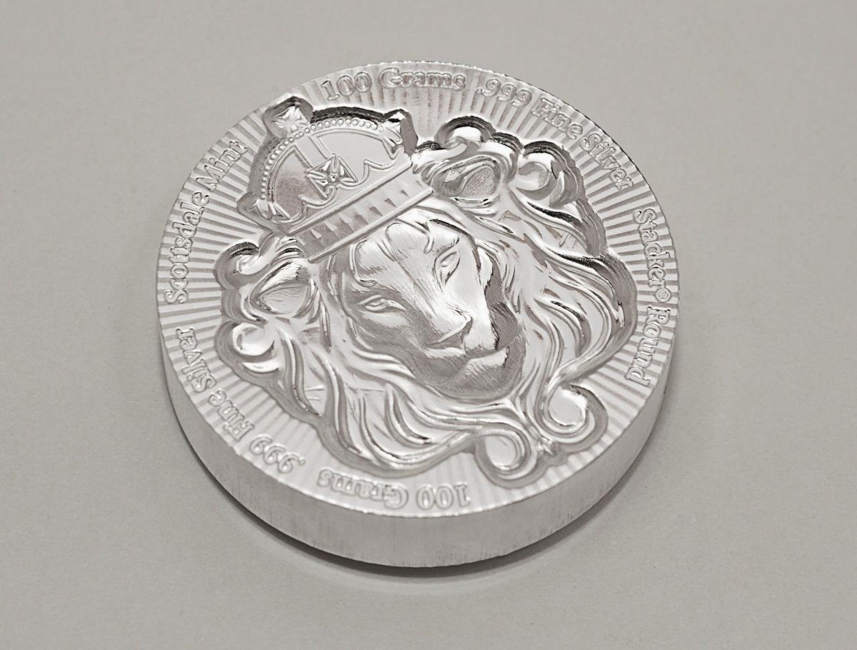 7 x 100g Silver STACKER ROUNDS by Scottsdale Mint - 22.50 oz .999