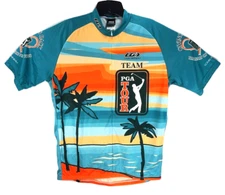 Louis Garneau Men's L Cycling Jersey 2004 PGA Tour MS150 Bike Tour Giving Back