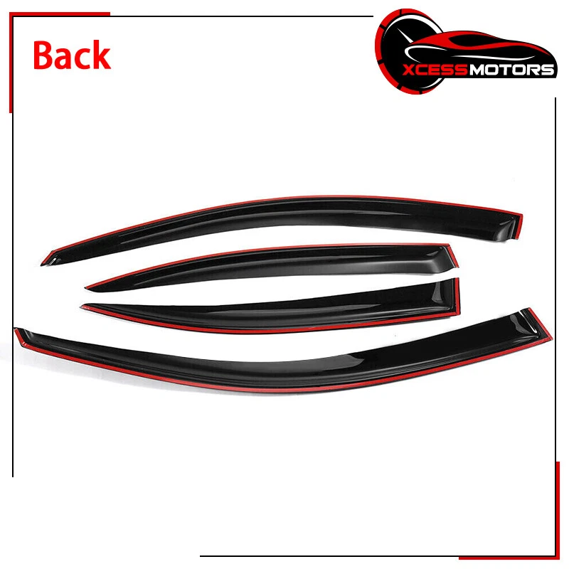 Se adapta a 06-13 Lexus IS250 IS350 08-14 IS F Viseras de ventana lateral Deflectores de lluvia 4 piezas Foto 3 de 4