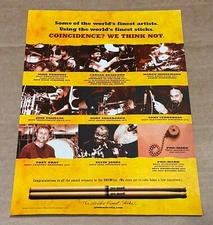 Portnoy / Beauford / Minnemann / Pasillas - Pro-Mark Drumsticks - 2002 Print Ad