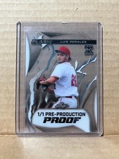 Luis Perales 2024 Leaf Metal Baseball 1/1 Pre Production Proof