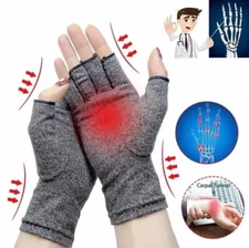 Compression Gloves Anti Arthritis Fingerless Pain Relief Joint Support Keep Warm