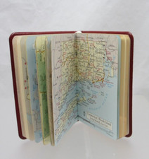 New England and New York Mini Notebook Guide Leather Cover Post Miniatures RED