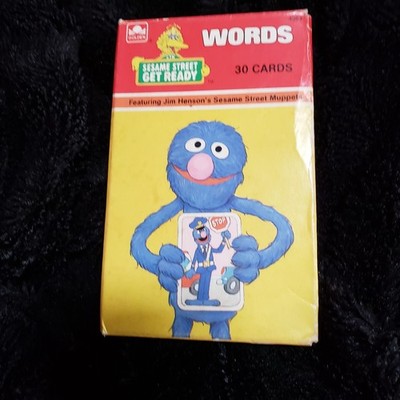Sesame Street Flash Cards Get Ready Learning Series WORDS 1986