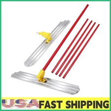 48"x12" Bull Float Concrete Tool Trowel Float Finishing Tool Kit,3 Handle Bracke