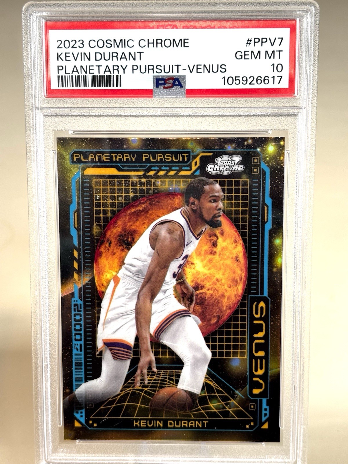 2023-24 Topps Cosmic Chrome - Planetary Pursuit Kevin Durant #PPV-7 Venus PSA 10