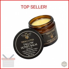 Terra Lotus - Organic Grass-Fed Beef Tallow Balm with Raw Honey - Moisturizing C